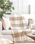 Cotton throw blanket