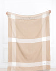 Cotton throw blanket
