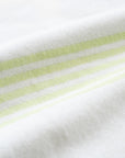 Rivora Stripes, Green Throw Blanket, Woven Stripes with Tassels, 50"x70"