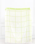 Viora Plaid, Green Plaid Throw Blanket, Woven with tassels, 50"x70"