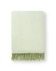 Vayla, Green Throw Blanket, Woven Herringbone with tassels, 50"x70"