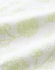 Avinelle Dahlia, Green Throw Blanket, Woven Dahlia with Scalloped Border, 50"x70"