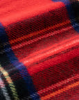 Royal Stewart Tartan Plaid, Christmas Throw Blanket, Red Woven with Tassels, 50"x70"