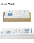 navy blue outdoor pillows