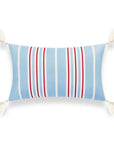 striped lumbar pillow