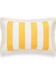 striped lumbar pillow