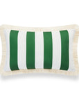 striped lumbar pillow