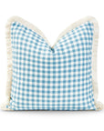 gingham pillow cover