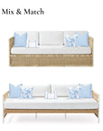 Coastal Indoor Outdoor Pillow Cover, Stripe, Cornflower Blue, 20"x20"