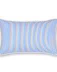 Coastal Indoor Outdoor Lumbar Pillow Cover, Stripe, Cornflower Blue, 12"x20"