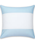 Coastal Indoor Outdoor Throw Pillow Cover, Color Block, Baby Blue, 20"x20"