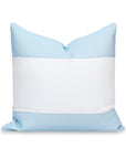 Coastal Indoor Outdoor Throw Pillow Cover, Color Block, Baby Blue, 20"x20"