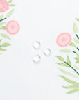 Marveille Flowers, Vintage Floral Outdoor Fabric By The Yard 57", Blush Pink Flower on White