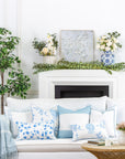 Baby Blue Throw Pillow Cover