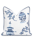 Chinoiserie Throw Pillow Cover
