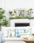 Baby Blue Throw Pillow Cover