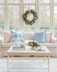 Baby Blue Throw Pillow Cover