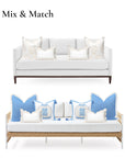 Hanverge Begonia Frame, Indoor/Outdoor Tan Lumbar Pillow Cover, with Scalloped Border, 12"x20"