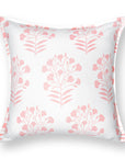 Coastal Indoor Outdoor Throw Pillow Cover Only, Floral, Blush Pink, 20"x20"