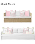 Coastal Indoor Outdoor Throw Pillow Cover Only, Floral, Blush Pink, 20"x20"