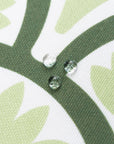 Kapalei Ravenala Scallops, Green Outdoor Fabric By The Yard 57", Green