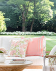 Seabluea Sketch Hydrangea, Floral Outdoor Fabric By The Yard 57", Blush Pink