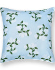 Coastal Indoor Outdoor Throw Pillow Cover Only, Hydrangea Flower A, Baby Blue, 20"x20"
