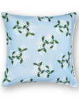 Coastal Indoor Outdoor Throw Pillow Cover Only, Hydrangea Flower A, Baby Blue, 20"x20"
