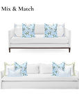 Coastal Indoor Outdoor Throw Pillow Cover Only, Hydrangea Flower A, Baby Blue, 20"x20"