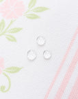 Hamptelle Hisbucs Stripes, Outdoor Floral Fabric By The Yard 57", Blush Pink
