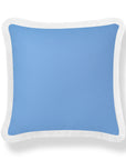Baylin, Indoor/Outdoor Blue Pillow Cover, Solid with Fringe, 22"x22"
