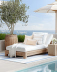 Baylin, Indoor/Outdoor Tan Lumbar Pillow Cover, Solid with Fringe, 12"x20"