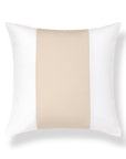 Cavelle Color Block, Indoor/Outdoor Tan Pillow Cover, 20"x20"