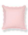 Meidian Frame Scalloped Border, Indoor/Outdoor Pink Pillow Cover, 20"x20"