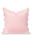Meidian Frame Scalloped Border, Indoor/Outdoor Pink Pillow Cover, 20"x20"