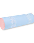 Hanverge Greek Key, Indoor/Outdoor Light Blue Bolster Pillow Cover, with Piping, 8"x24"