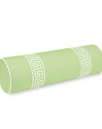 Hanverge Greek Key, Indoor/Outdoor Grass Green Bolster Pillow Cover, with Piping, 8"x24"