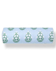 Marveille Flowers, Indoor/Outdoor Blue Bolster Pillow Cover, with Piping, 6"x20"