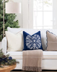 Asper, Merino Wool Blend Boucle Cozy Pillow Cover, Beige Classic Camel, 22”x22”
