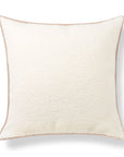 Asper, Merino Wool Blend Boucle Cozy Pillow Cover, Beige Classic Camel, 22”x22”