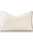 Asper, Merino Wool Blend Boucle Pillow Cover, Beige Classic Camel, 12"x20"