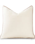 Asper, Merino Wool Blend Boucle Luxury Pillow Cover, Beige Classic Camel, 20”x20”