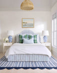 Aranis, Merino Wool Cable Knit Coastal Pillow Cover, Dusty Blue, 22”x22”