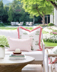 Barbelle Hydrangea, Indoor/Outdoor Fabric By The Yard 57", Blush Pink/Green