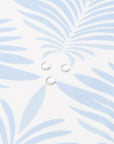 Sanpalo Palm Leaves, Indoor/Outdoor Fabric By The Yard 57", Baby Blue
