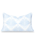 Sanpalo, Indoor/Outdoor Baby Blue Lumbar Pillow Cover, with Piping, 12"x20"