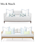 Knavia, Indoor/Outdoor Baby Blue Throw Pillow Cover, with Piping, 22"x22"