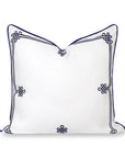 Knavia, Indoor/Outdoor Navy Blue Throw Pillow Cover, with Piping, 22"x22"
