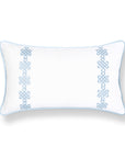 Knavia, Indoor/Outdoor Baby Blue Lumbar Pillow Cover, with Piping, 12"x20"