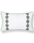 Knavia, Indoor/Outdoor Celadon Green Lumbar Pillow Cover, with Piping, 12"x20"